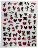 3D Mickey and Minnie Mouse Stickers