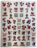 3D Mickey and Minnie Mouse Stickers