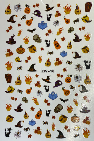 Multiple style Halloween 3D Nail Art Decals